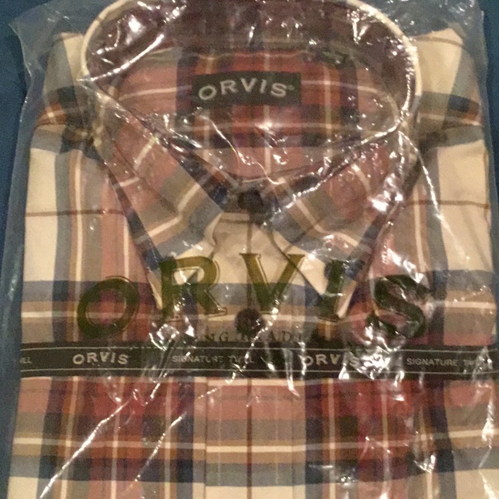 Orvis - Men’s “Signature Twill” plaid shirt. NWT